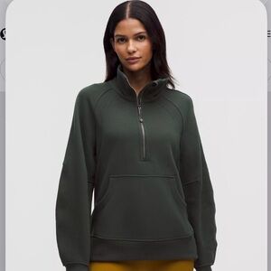 lululemon athletica XL/XXL Rainforest Green Half-Zip Pullover Scuba Oversized